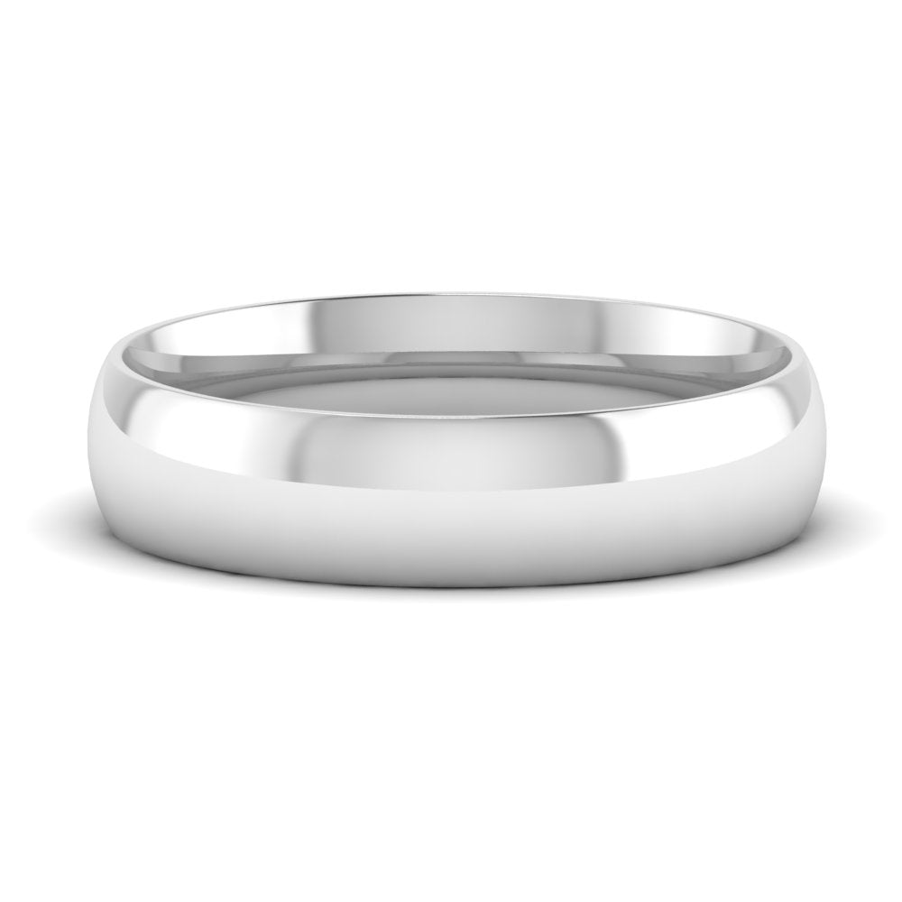 11 MM Classic Comfort Mens Wedding Band In 14k White Gold | Cuts & Carat