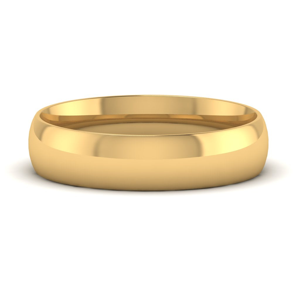 11 MM Classic Comfort Mens Wedding Band In 14k Yellow Gold | Cuts & Carat