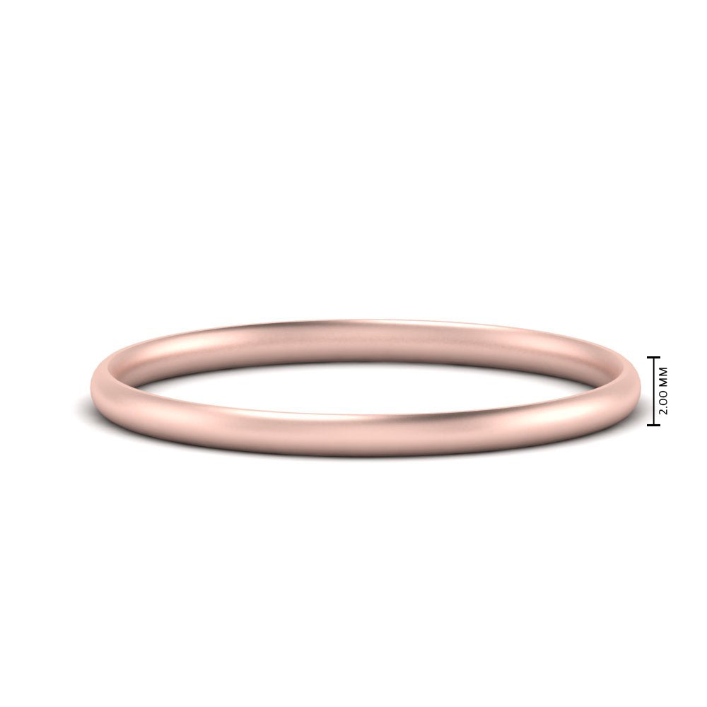 1 MM To 6 MM Comfort Fit Plain Wedding Band 14K Gold