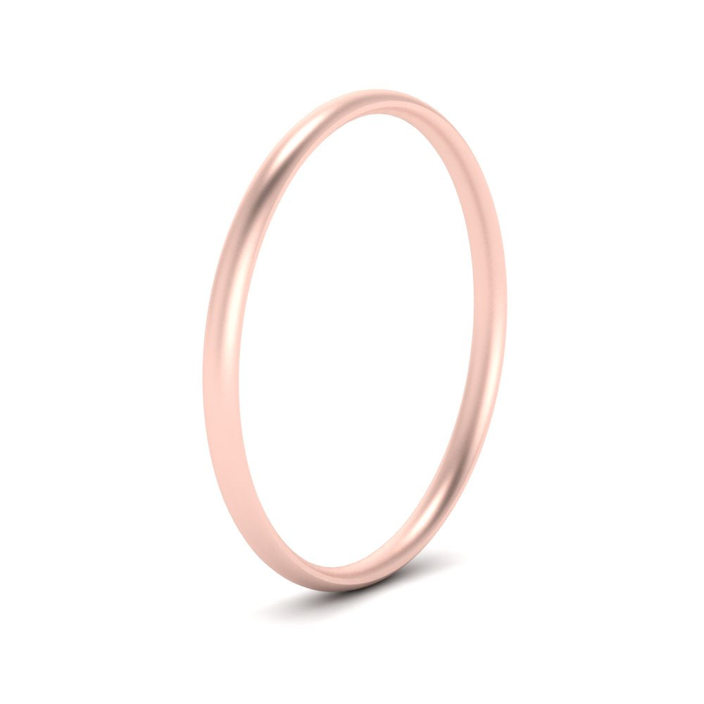 1 MM To 6 MM Comfort Fit Plain Wedding Band 14K Gold