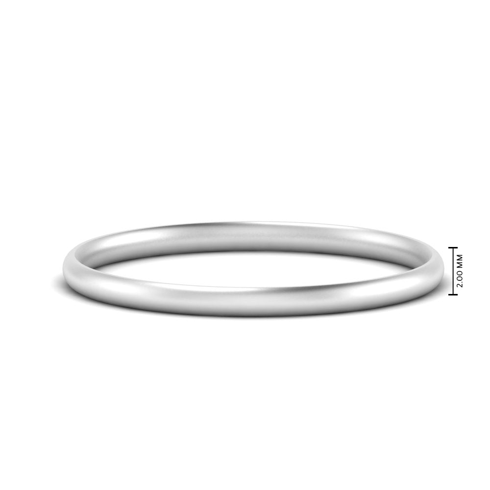 1 MM To 6 MM Comfort Fit Plain Wedding Band 14K Gold