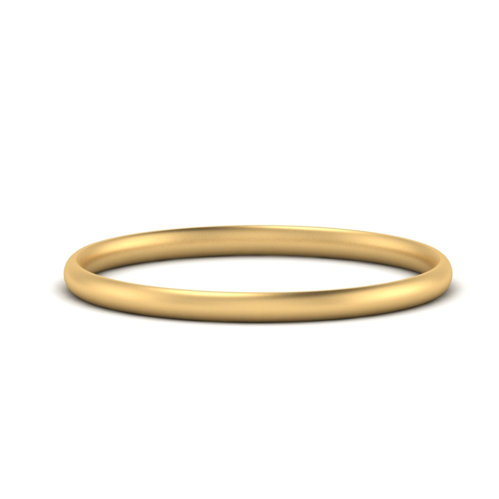 1 MM To 6 MM Comfort Fit Plain Wedding Band 14K Gold