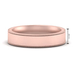 Load image into Gallery viewer, 11 MM Flat Stack Stepped Edge Comfort Fit Mens Wedding Band 14K Rose Gold | Cuts &amp; Carat
