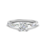 Load image into Gallery viewer, Lab Grown Cushion Cut Diamond Halo Engagement Rings 14K White Gold
