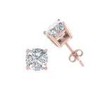 Load image into Gallery viewer, 0.50 To 5 Carat Cushion Cut Lab Created Diamond Stud Earring 14K Gold
