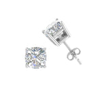 Load image into Gallery viewer, 0.50 To 5 Carat Cushion Cut Lab Created Diamond Stud Earring 14K Gold
