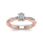 Load image into Gallery viewer, Infinity Style Lab Diamond Engagement Ring 14K Gold
