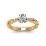 Load image into Gallery viewer, Infinity Style Lab Diamond Engagement Ring 14K Gold
