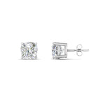 Load image into Gallery viewer, 0.50 To 5 Carat Cushion Cut Lab Created Diamond Stud Earring 14K Gold
