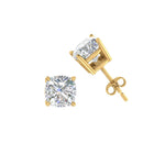 Load image into Gallery viewer, 0.50 To 5 Carat Cushion Cut Lab Created Diamond Stud Earring 14K Gold
