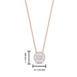 Load image into Gallery viewer, Daisy Pendant Necklace With Lab Grown Halo Diamond 14K Gold
