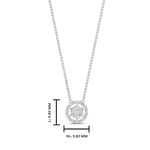 Load image into Gallery viewer, Daisy Pendant Necklace With Lab Grown Halo Diamond 14K Gold
