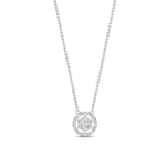 Load image into Gallery viewer, Daisy Pendant Necklace With Lab Grown Halo Diamond 14K Gold
