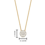 Load image into Gallery viewer, Daisy Pendant Necklace With Lab Grown Halo Diamond 14K Gold
