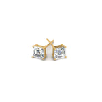 Load image into Gallery viewer, 1/2-5 Carat Asscher Cut Lab Created Diamond Stud Earring 14K Gold
