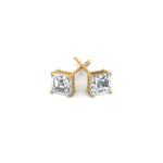 Load image into Gallery viewer, 1/2-5 Carat Asscher Cut Lab Created Diamond Stud Earring 14K Gold
