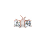 Load image into Gallery viewer, 1/2-5 Carat Asscher Cut Lab Created Diamond Stud Earring 14K Gold
