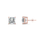 Load image into Gallery viewer, 1/2-5 Carat Asscher Cut Lab Created Diamond Stud Earring 14K Gold
