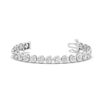 Load image into Gallery viewer, 2.50 To 12 Carat Lab Diamond Bezel Set Tennis Bracelet 14K Gold
