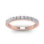 Load image into Gallery viewer, Half Eternity Scalloped Lab Diamond Ring 14K Gold
