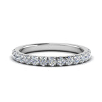 Load image into Gallery viewer, Half Eternity Scalloped Lab Diamond Ring 14K Gold
