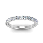 Load image into Gallery viewer, Half Eternity Scalloped Lab Diamond Ring 14K Gold
