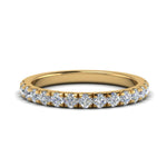 Load image into Gallery viewer, Half Eternity Scalloped Lab Diamond Ring 14K Gold
