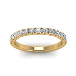 Load image into Gallery viewer, Half Eternity Scalloped Lab Diamond Ring 14K Gold
