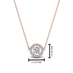 Load image into Gallery viewer, 0.50 Ctw Lab Diamond Halo Pendant Necklace For Women 14K Gold
