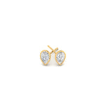 Load image into Gallery viewer, 0.50 To 5 Carat Lab Diamond Pear Stud Bezel Set Earring For Women 14K Gold
