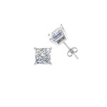 Load image into Gallery viewer, 0.50 To 5 Carat Princess Cut Lab Created Diamond Stud Earring For Women 14K Gold
