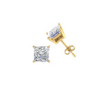 Load image into Gallery viewer, 0.50 To 5 Carat Princess Cut Lab Created Diamond Stud Earring For Women 14K Gold
