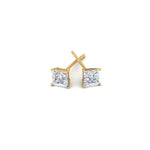 Load image into Gallery viewer, 0.50 To 5 Carat Princess Cut Lab Created Diamond Stud Earring For Women 14K Gold
