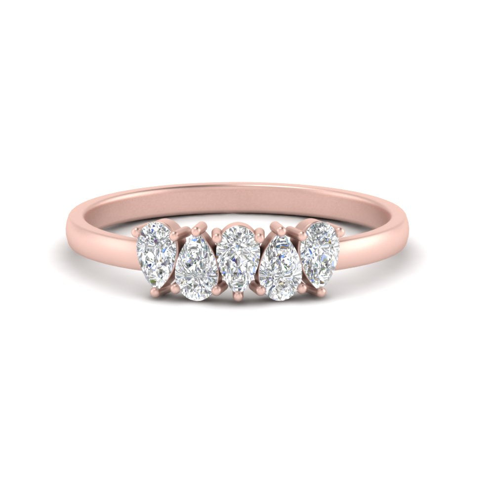 Knife Edge Solitaire Lab Diamond Ring 14K Gold