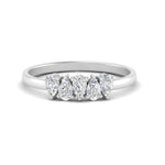 Load image into Gallery viewer, Knife Edge Solitaire Lab Diamond Ring 14K Gold
