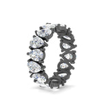 Load image into Gallery viewer, 2.50 To 5 Carat Lab Diamond Teardrop Eternity Band 14K Gold
