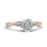 Load image into Gallery viewer, Lab diamond Petite Engagement Rings 14K Gold
