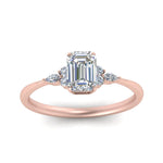 Load image into Gallery viewer, Lab diamond Petite Engagement Rings 14K Gold
