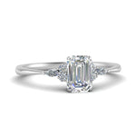 Load image into Gallery viewer, Lab diamond Petite Engagement Rings 14K Gold
