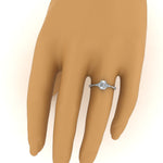 Load image into Gallery viewer, Lab diamond Petite Engagement Rings 14K Gold
