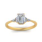 Load image into Gallery viewer, Lab diamond Petite Engagement Rings 14K Gold
