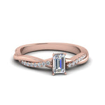 Load image into Gallery viewer, Infinity Style Lab Diamond Engagement Ring 14K Gold
