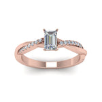 Load image into Gallery viewer, Infinity Style Lab Diamond Engagement Ring 14K Gold
