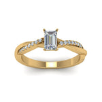 Load image into Gallery viewer, Infinity Style Lab Diamond Engagement Ring 14K Gold
