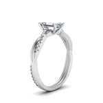 Load image into Gallery viewer, Infinity Style Lab Diamond Engagement Ring 14K Gold
