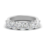 Load image into Gallery viewer, 1 To 5 Carat Lab Diamond Five Stone Cushon Cut Wedding Band
