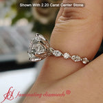 Load image into Gallery viewer, Floral Head Accented Luxury Lab Diamond Ring
