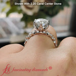 Load image into Gallery viewer, Floral Head Accented Luxury Lab Diamond Ring
