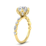 Load image into Gallery viewer, Floral Head Accented Luxury Lab Diamond Ring
