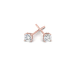 Load image into Gallery viewer, 0.50 To 5 Carat Cushion Cut Lab Created Diamond Stud Earring 14K Gold
